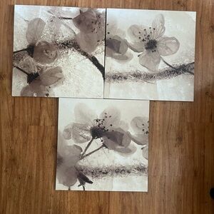 Floral Canvas Wall Art Set
